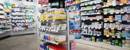 immagine dell'interno della farmacia